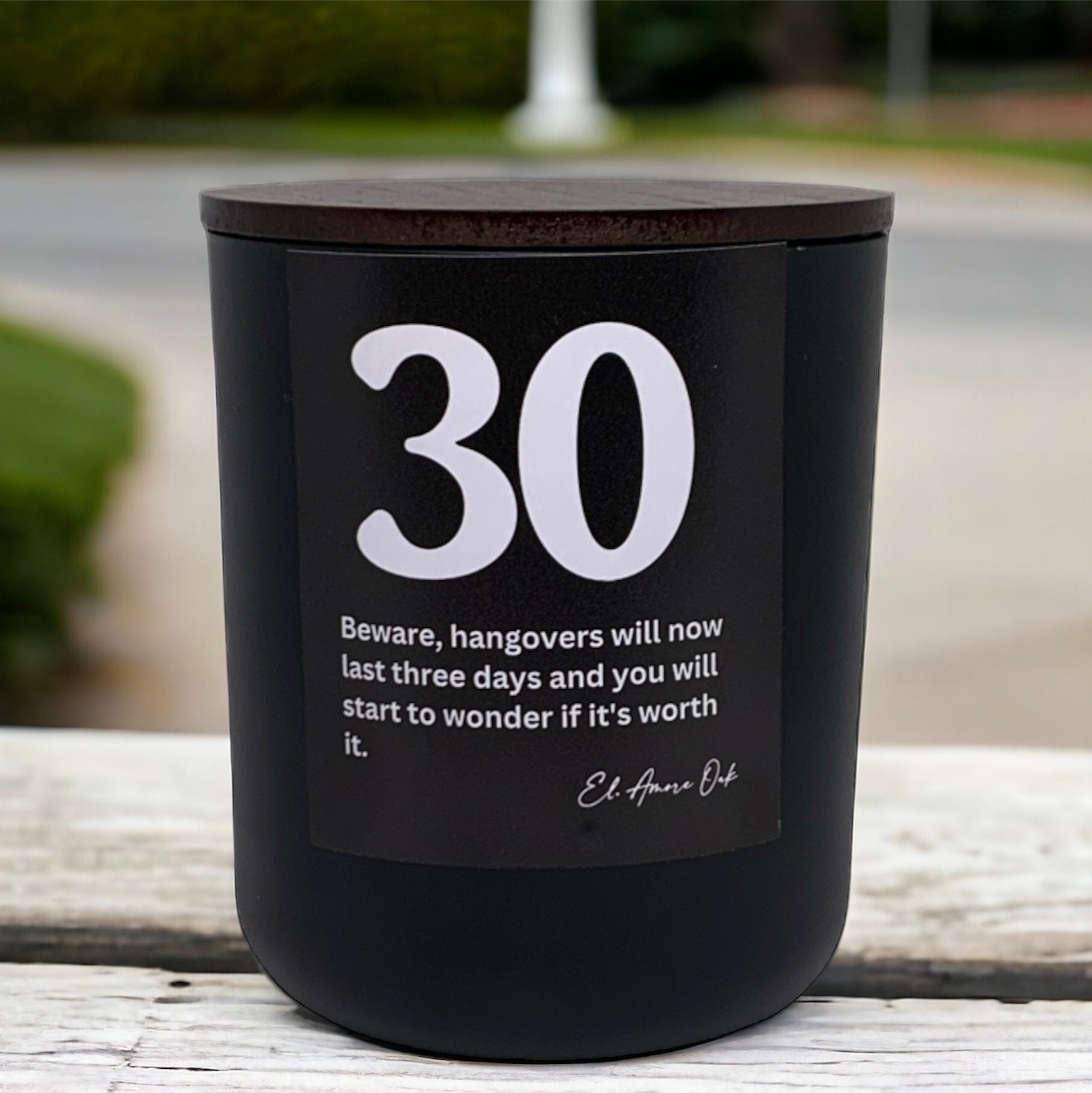 30 Themes Wooden Wick Candle